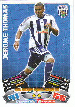 Jerome Thomas West Bromwich Albion 2011/12 Topps Match Attax #320